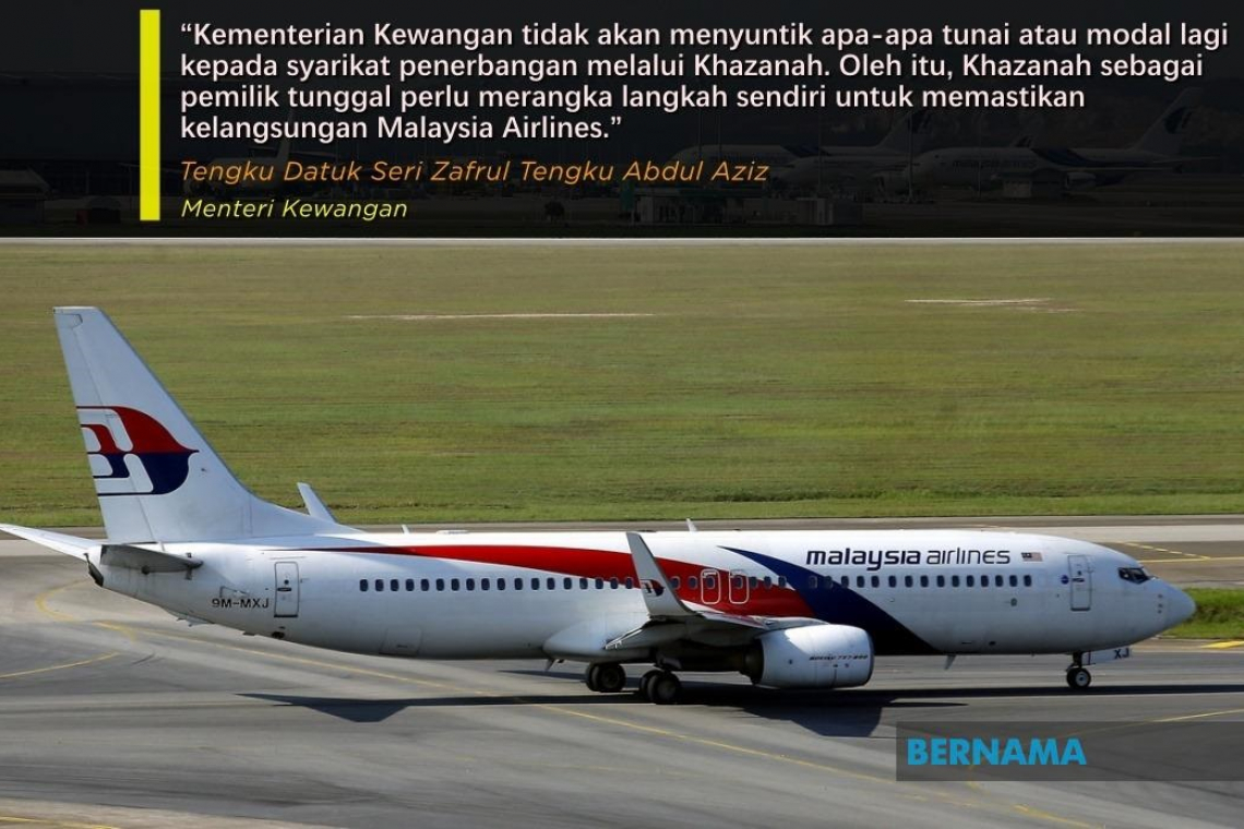 Bernama - Up To Khazanah To Sort Out Malaysia Airlines' Quandary - Tengku Zafrul