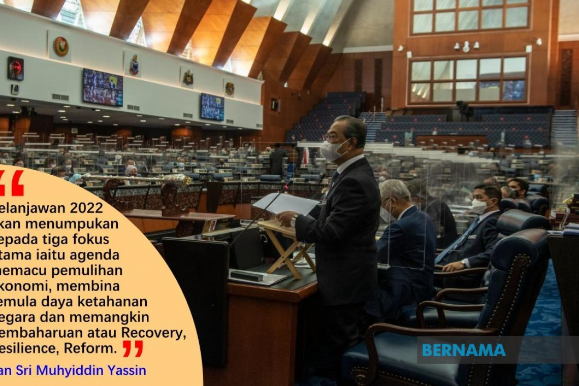Kerajaan akan umum kesinambungan PPN, perincikan langkah pemulihan ekonomi semasa RMK-12, Belanjawan 2022 – Muhyiddin