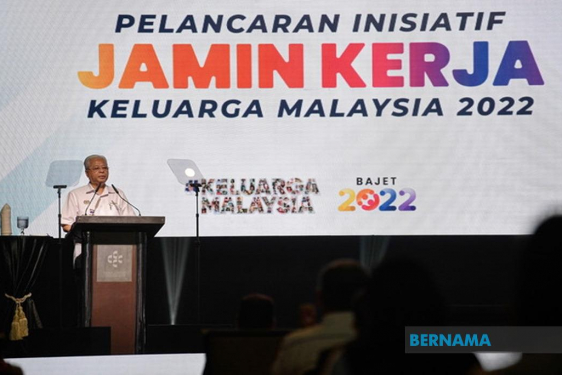 Inisiatif JaminKerja Keluarga Malaysia sedia 600,000 pekerjaan – PM Ismail Sabri