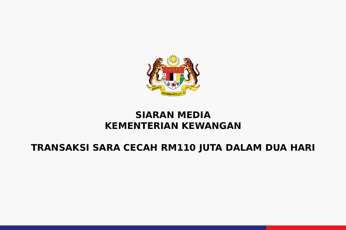 Transaksi SARA Cecah RM110 Juta Dalam Dua Hari