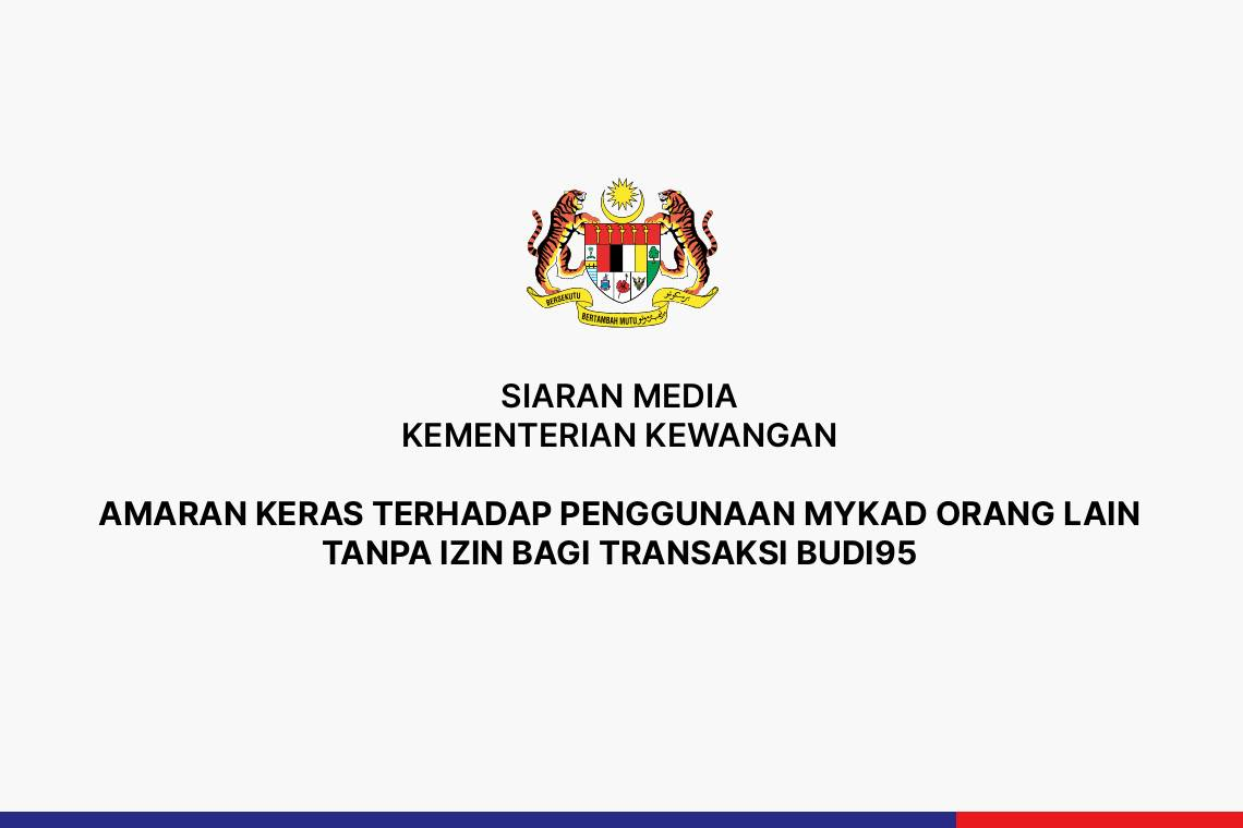 Amaran Keras Terhadap Penggunaan Mykad Orang Lain Tanpa Izin Bagi Transaksi BUDI95
