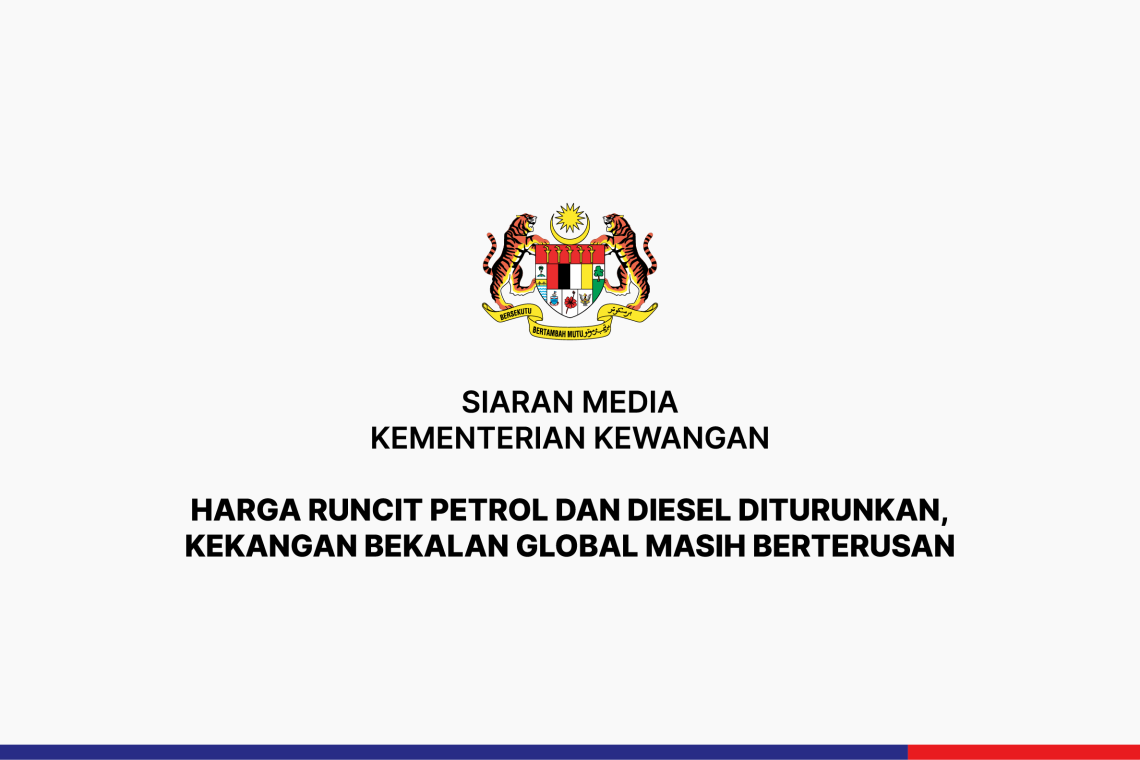 Harga Runcit Petrol Dan Diesel Diturunkan, Kekangan Bekalan Global Masih Berterusan