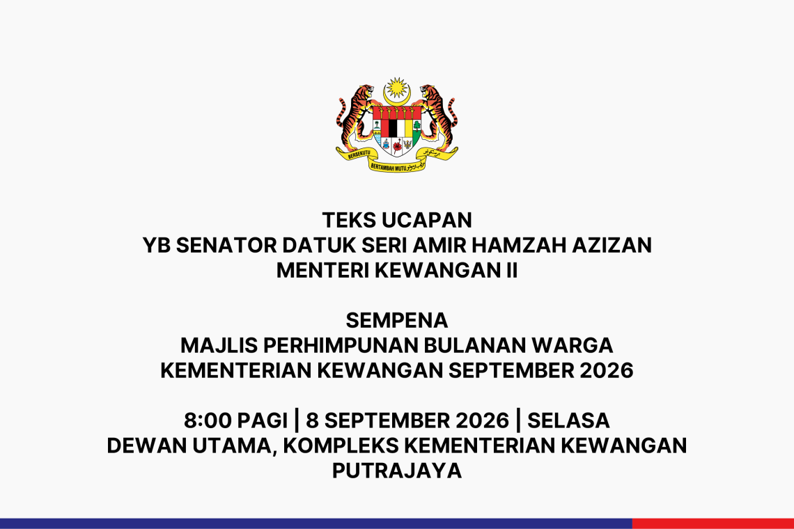 Majlis Perhimpunan Bulanan Warga Kementerian Kewangan SEPTEMBER 2026