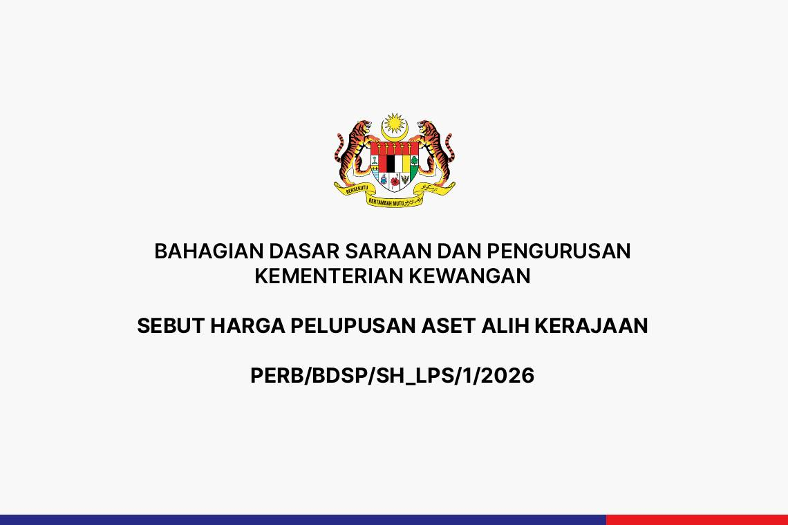 Sebut Harga Pelupusan Aset Alih Kerajaan - PERB/BDSP/SH_LPS/1/2026