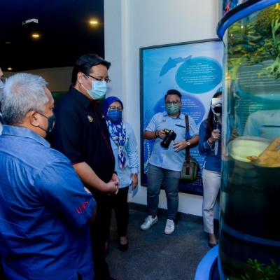 Sesi Lawatan sempena #JelajahBajet2023 ke Akuarium Marin & Hatcheri Ikan, Institusi Penyelidikan Marin Borneo Sabah, UMS