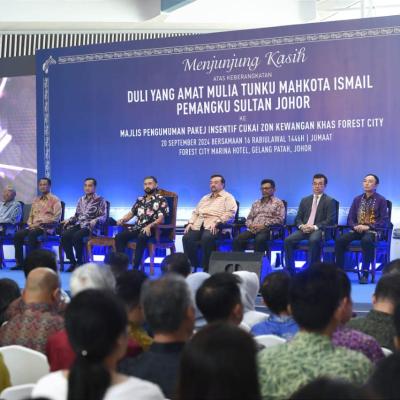 Majlis Pengumuman Insentif Cukai Forest City Special Financial Zone
