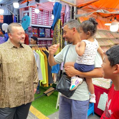 Sesi Turun Padang Di Bazar Aidilfitri, Jalan Tuanku Abdul Rahman, Kuala Lumpur
