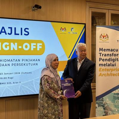 Majlis Sign-Off EA Perkhidmatan Pinjaman Kerajaan Persekutuan (SID)